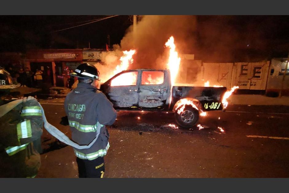 Un grupo de agentes de la PNC se enfrentaron a balazos en la colonia Amparo I, zona 7. (Foto: Cortesía)