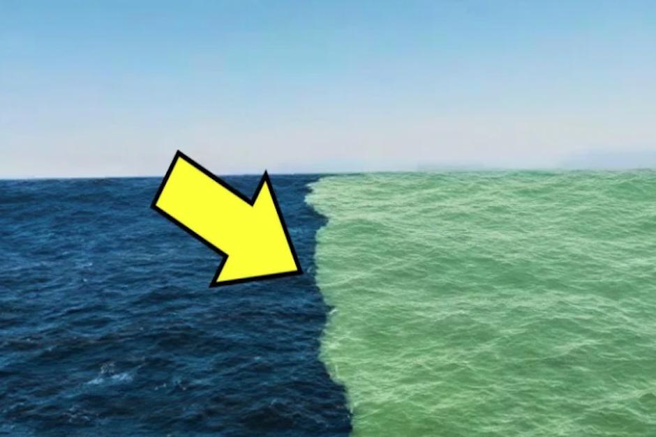 En realidad lo que estás viendo es la descarga de agua dulce de un río en un océano (Foto: YouTube)