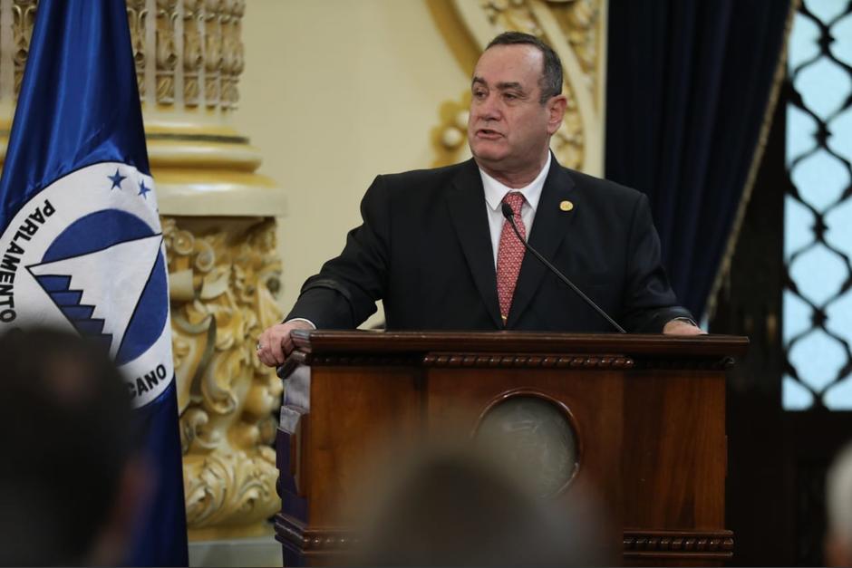 El presidente Alejandro Giammattei participó en la toma de posición de la Junta Directiva del Parlacen. (Foto: Archivo/Soy502)