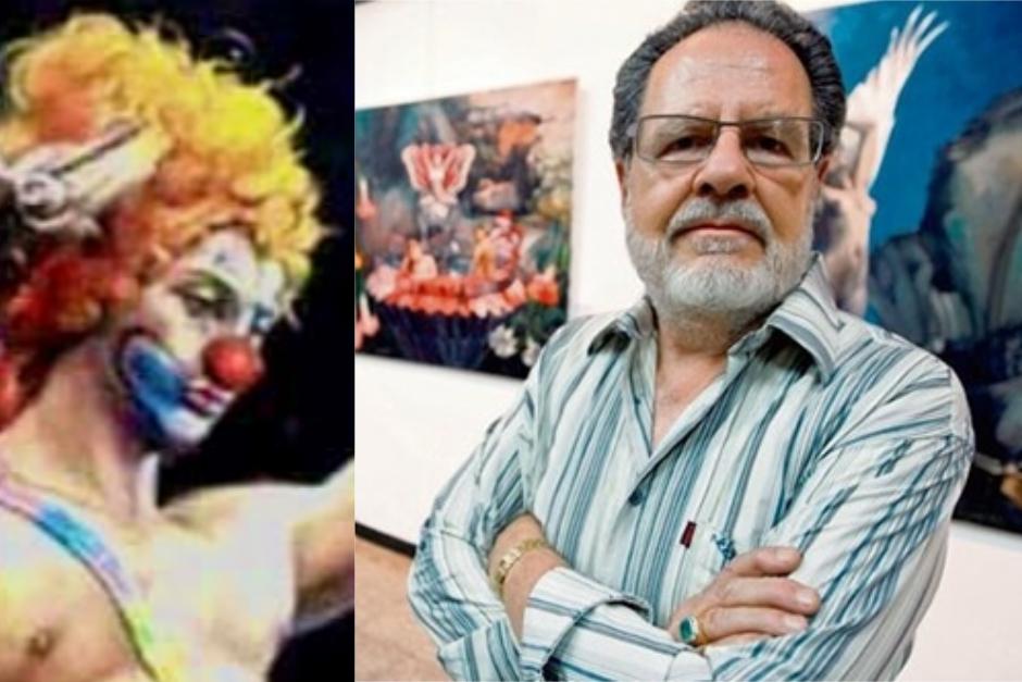 El óleo y su autor. (Fotomontaje Erivan Campos)