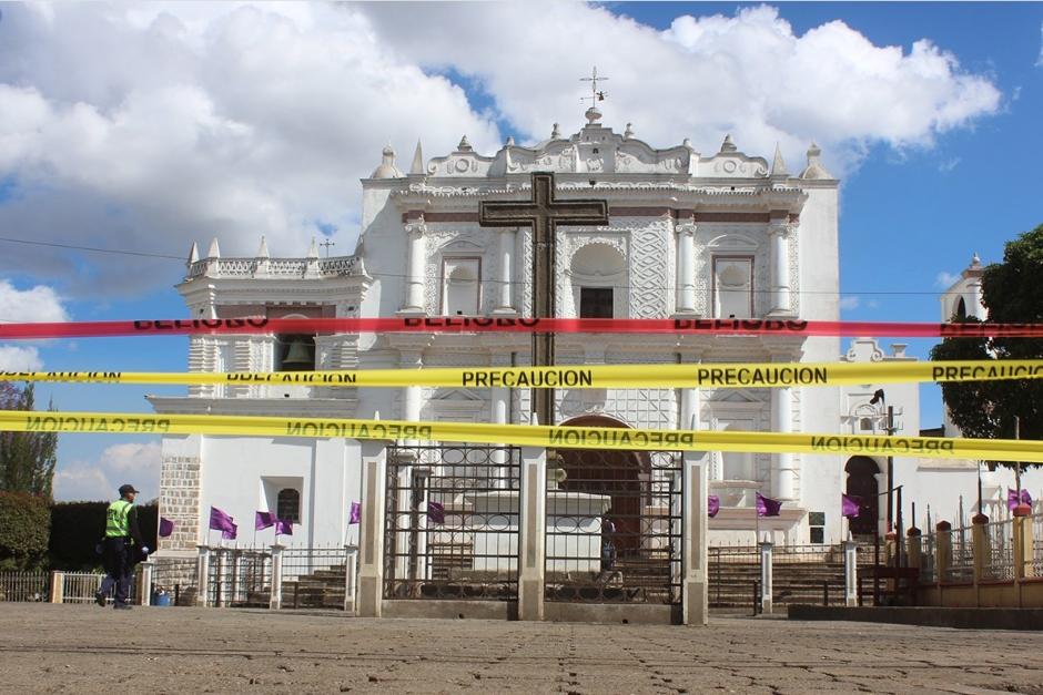 El municipio de Patzún quedó cerrado y rodeado por militares y agentes de la PNC. (Foto: Facebook Municipalidad de Patzún) 