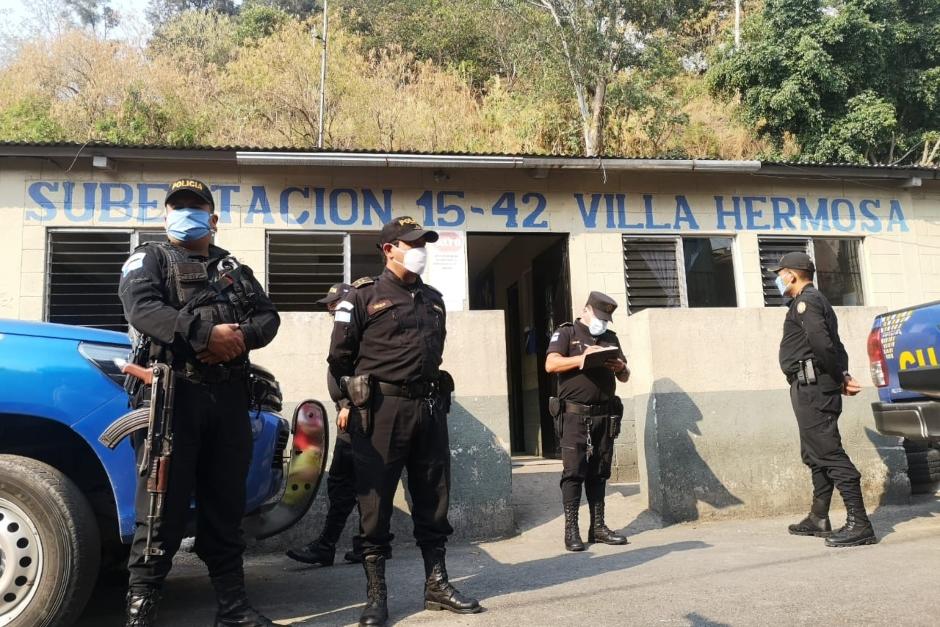 Se constató que dos agentes de la PNC de la subestación con sede en Villa Hermosa se encuentran en cuarentena. 
