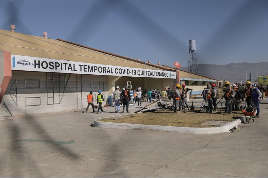 El hospital temporal en Quetzaltenango empezó a funcionar el 15 de abril. (Foto: archivo/Soy502) 