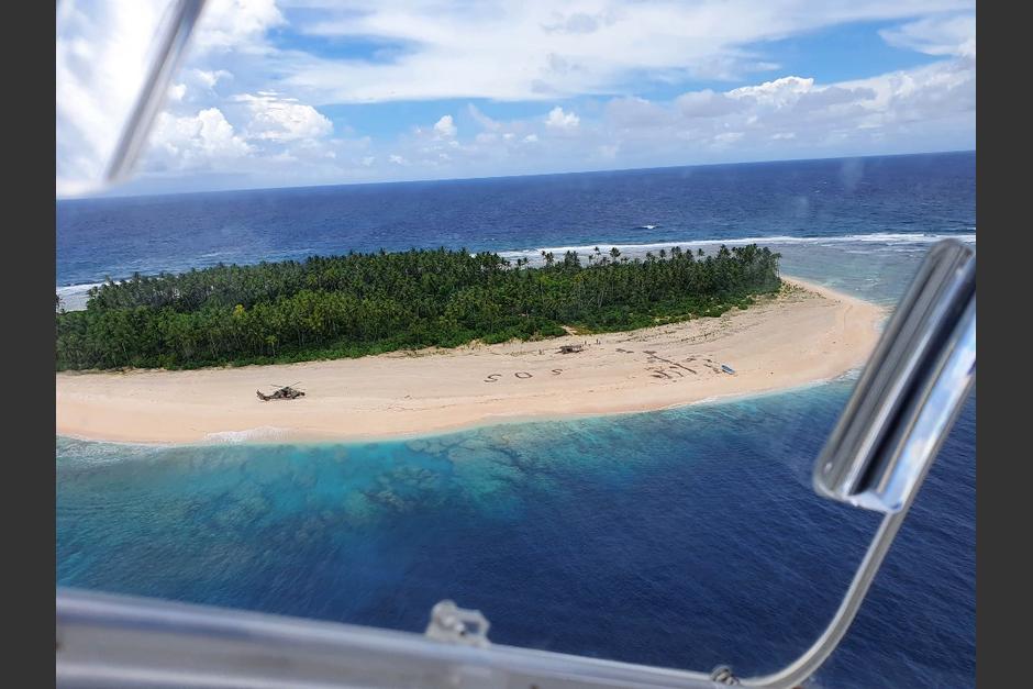 Los hombres quedaron atrapados en una isla remota y desierta hasta donde fueron rescatados. (Foto: AFP)