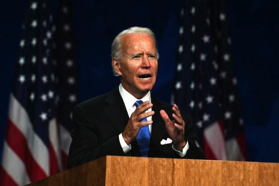 El candidato demócrata Joe Biden en Wilmington, Delaware, el 20 de agosto de 2020. (Foto: AFP) 