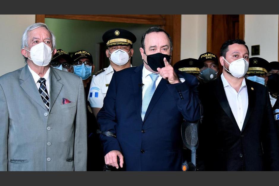 El presidente Alejandro Giammattei criticó a un juez que ha impedido el traslado de un reo de alta peligrosidad. (Foto: Presidencia)