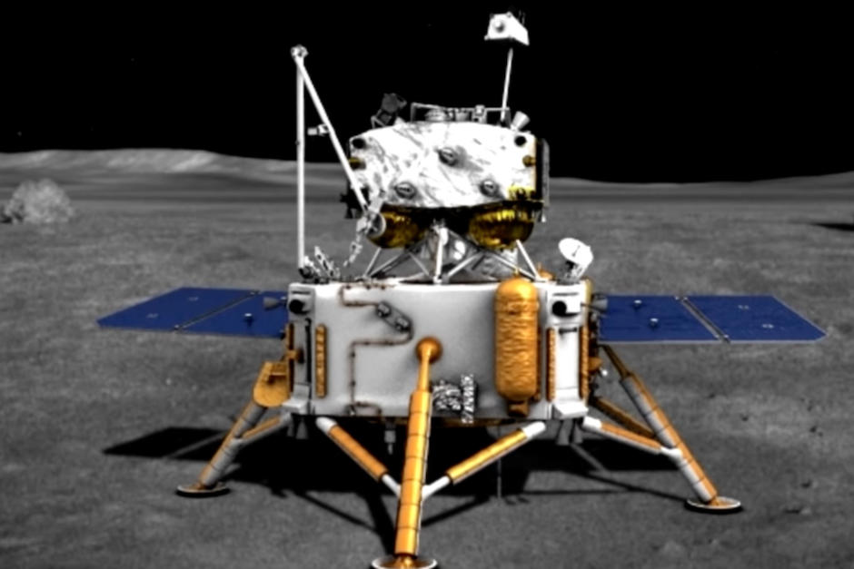 La nave regresó con una importante cantidad de muestras lunares. (Foto: Administración Espacial Nacional China)