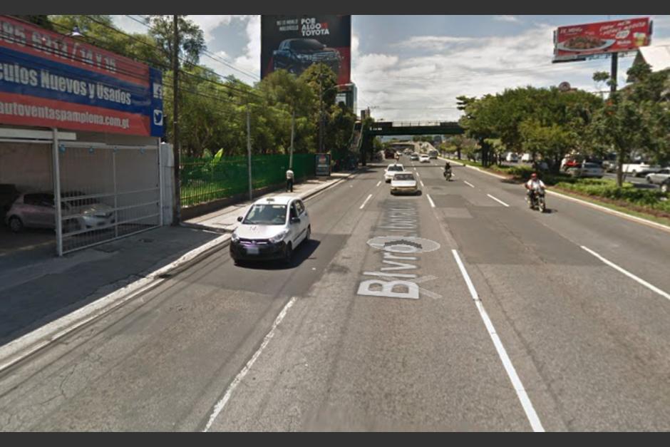 El hecho se produjo en la calzada Roosevelt y 20 avenida de la zona 11. (Google Maps)