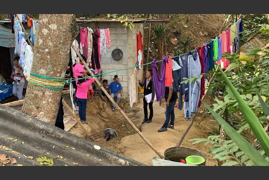 Las pequeñas aparentemente se fueron hacia una zona boscosa para evitar el maltrato intrafamiliar, según la denuncia. (Foto: Muni Mixco)