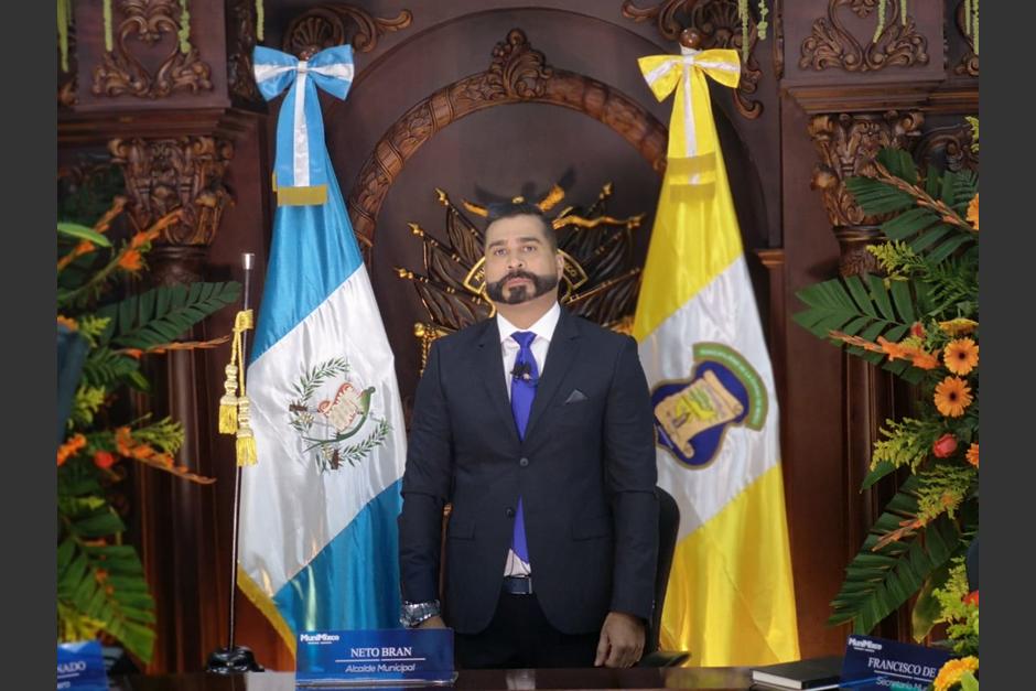 Neto Bran vuelve a estar al mando de la municipalidad de Mixco por cuatro años más. (Foto: Municipalidad de Mixco)