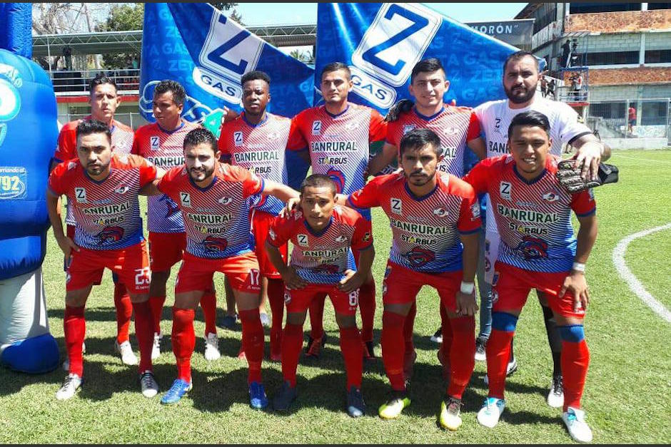 El once inicial de Iztapa en la goleada sobre Santa Lucía. (Foto: Ciudad Deportiva)