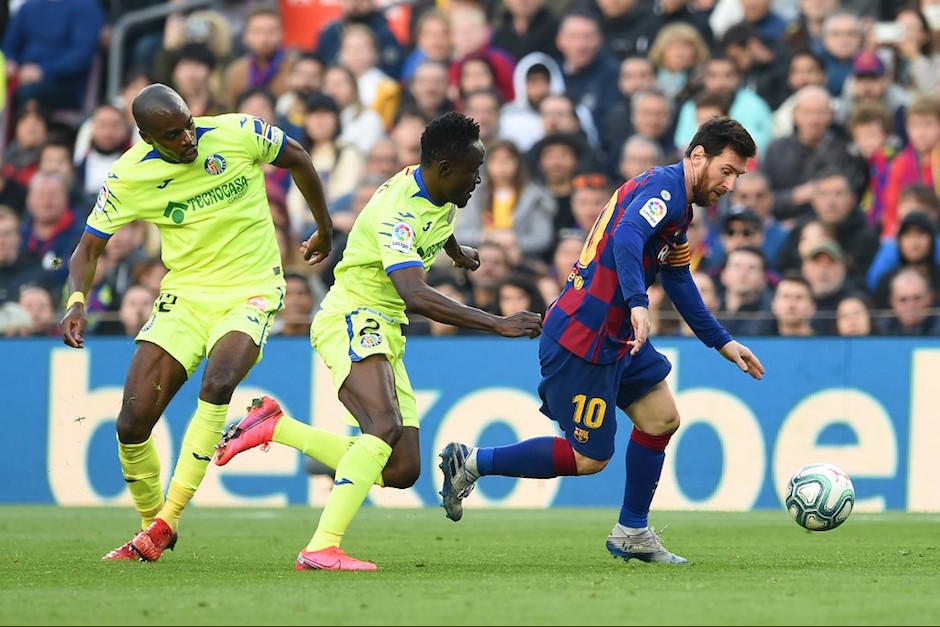 La genialidad de Messi salió a relucir en el partido del Barcelona ante el Getafe. (Foto: AFP)