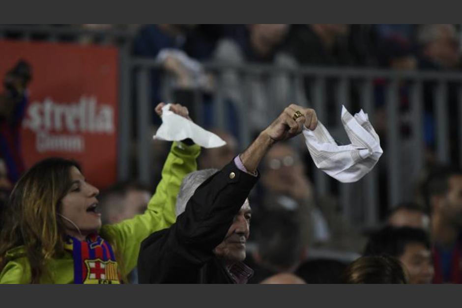 Las protestas se iniciaron en el Camp Nou tras el escándalo Bartomeu. (Foto: Marca) 