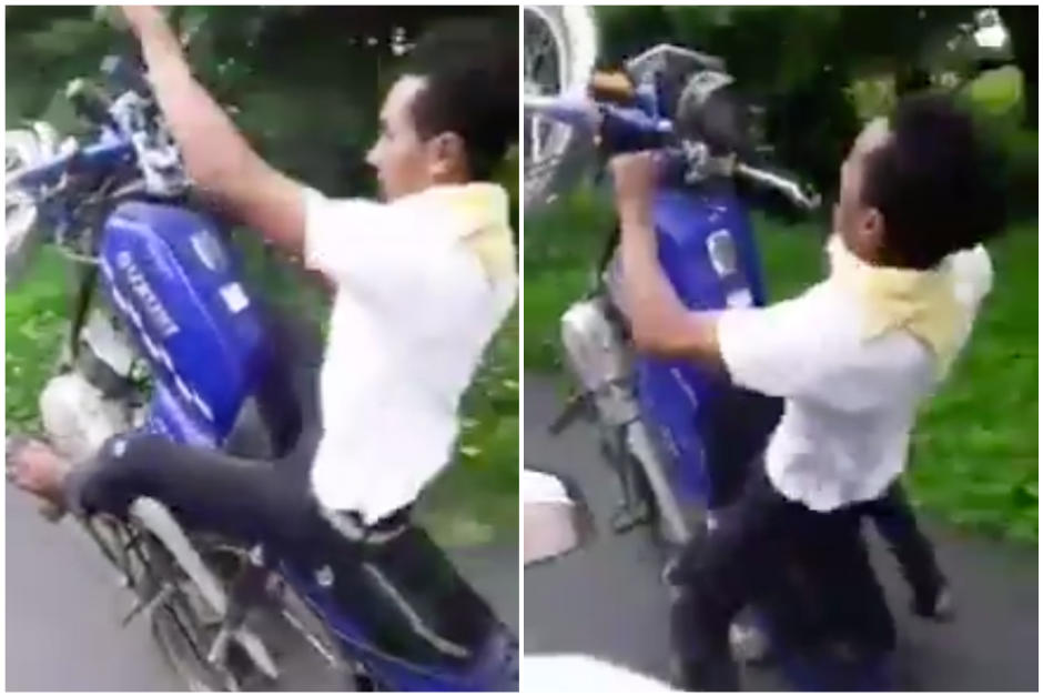 Se desconoce el lugar y el día en que ocurrió este incidente, pero se ha vuelto viral en Guatemala en las últimas horas. (Foto: captura de video)