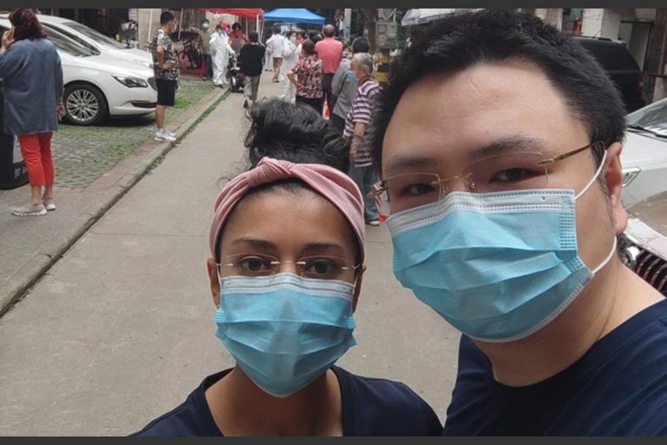 La guatemalteca vive en Wuhan, China, la ciudad en donde comenzó el coronavirus Covid-19. (Foto: captura pantalla) 