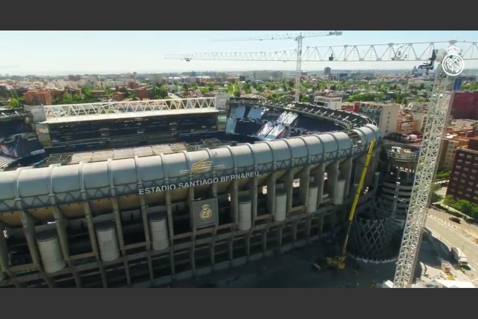 Un video muestra los avances en la remodelación del estadio del Real Madrid. (Foto: captura video) 