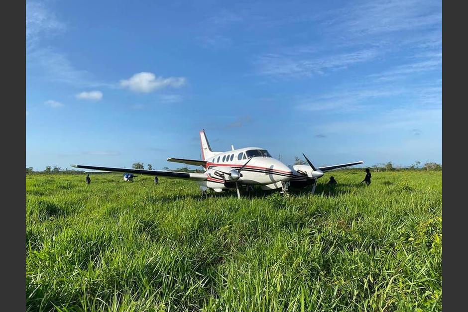 La aeronave fue localizada al norte de Petén. (Foto: Twitter/Ejército de Guatemala)