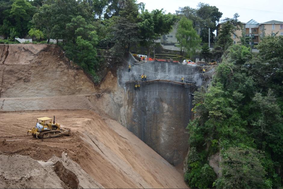 La reparación en el kilómetro 9 hacia Villa Canales presenta mejoras, de acuerdo con el Ministerio de Comunicaciones. (Foto: Soy502)