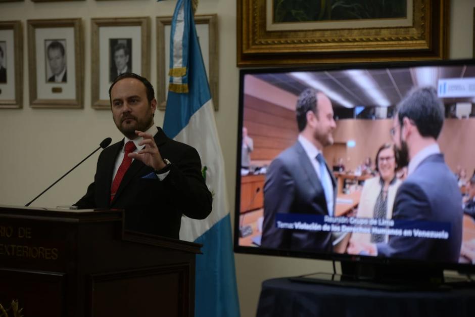 El canciller Pedro Brolo indicó que buscan visas de trabajo temporales en otros países, además de EE.UU. (Foto: Wilder López/Soy502)