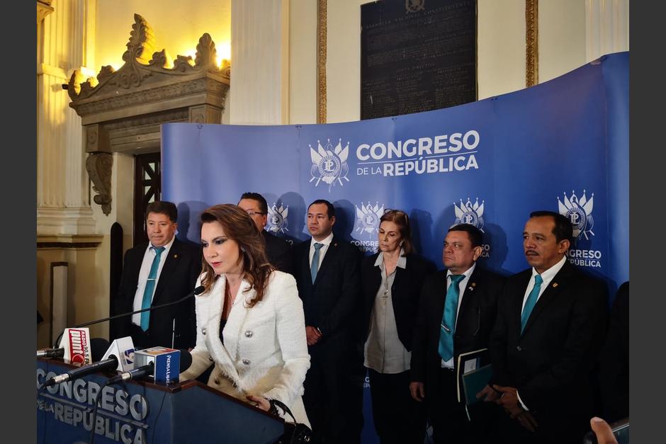 Zury Ríos participó como invitada durante la presentación de la iniciativa de ley. (Foto: José Miguel Castañeda/Soy502)