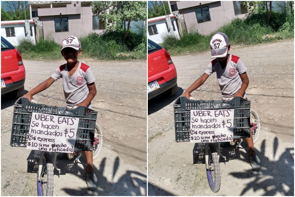 El pequeño hace mandados para ahorrar dinero y comprarse una tablet con la que podrá hacer sus tareas. (Foto: Leslie de los Reyes)