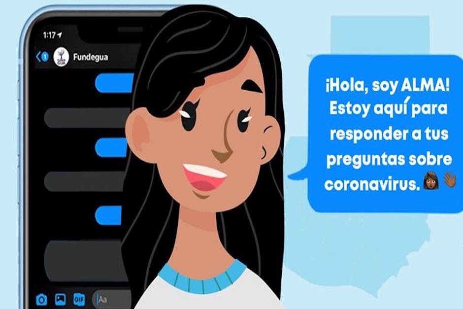 Alma te brinda información oficial sobre el Covid-19, respaldada por autoridades del gobierno y la OMS (Foto: Fundegua)