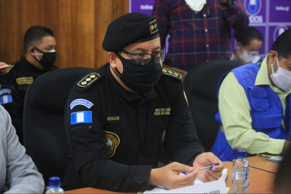 El director de la PNC acudió este martes a una reunión en el Congreso. (Foto: PNC)