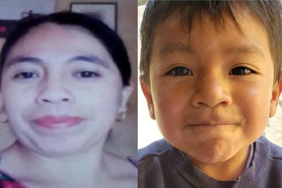 Madre e hijo desaparecieron el lunes 9 de noviembre en el municipio La Esperanza, Quetzaltenango. (Fotos: alertas de búsqueda) 