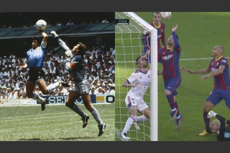 En la jugada, Messi no terminó de extender el brazo y no tocó el balón. (Foto: Studio Fútbol)