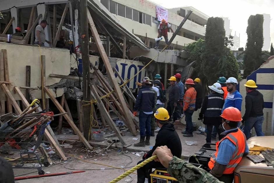 La estructura del establecimiento educativo colapsó. (Foto: Forbes) 