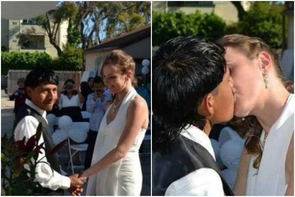 Las fotos de la boda entre la británica y el guatemalteco, se hicieron virales hace dos años. (Foto: Facebook)