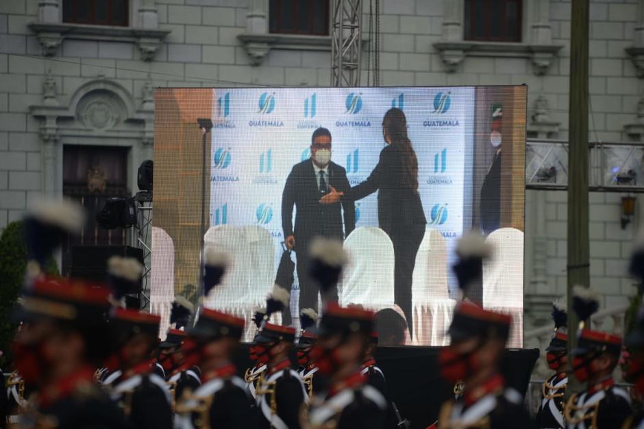 El presidente del Congreso, Allan Rodríguez, acudió a las actividades de Independencia Patria. (Foto: Wilder López/Soy502)