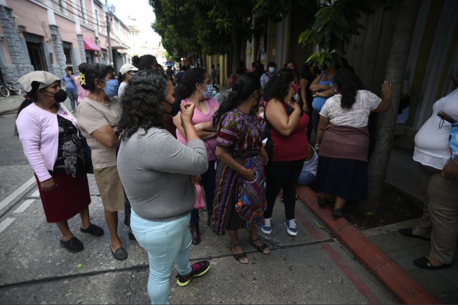La manifestación se registra previo a la interpelación al ministro de Desarrollo Social. (Foto: Wilder López/Soy502)