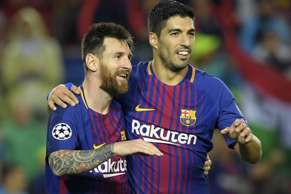 Messi escribió un mensaje despedida para Suárez en las redes sociales y expresó sus sentimientos ante la salida del uruguayo del Barcelona. (Foto: AFP)