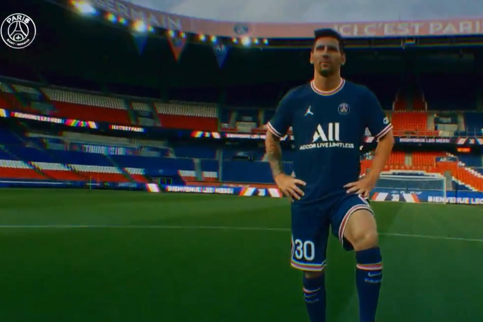 El astro argentino ya graba videos para el PSG en el Parque de los Príncipes. (Foto: captura video) 