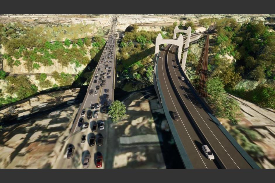 El puente Belice II es el proyecto más ambicioso del acuerdo de cooperación firmado entre el Ministerio de Comunicaciones, Municipalidades de Guatemala y Villa Nueva. (Foto: Muni Guate)