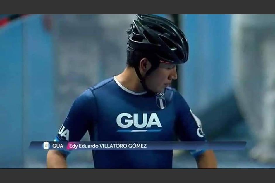 El patinador huehueteco, Edy Villatoro vistió de luto al deporte guatemalteco este lunes 23 de agosto. (Facebook)