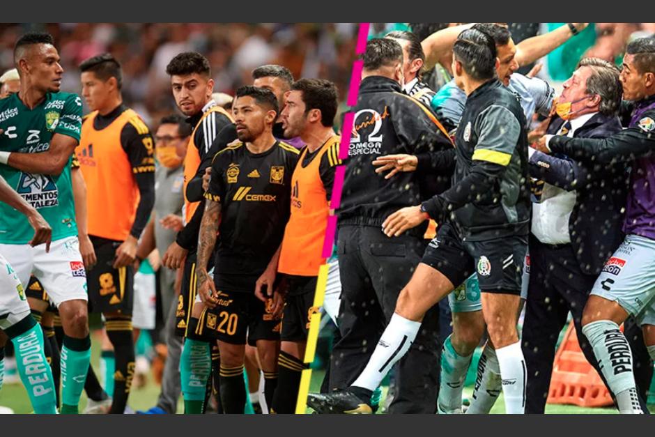 Ángel Mena marcó el gol que le dio el pase a la final al León y su festejó provocó una pelea en las bancas. (Foto: Mexsport)