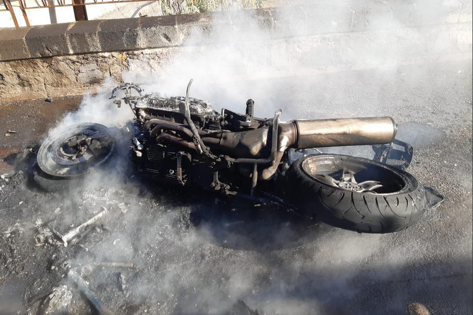 El vehículo volcó en jurisdicción de Mixco. (Foto ilustrativa / canariasenmoto) 