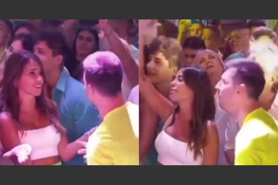 Durante la fiesta del fin de semana, la pareja argentina disfrutó de un concierto privado. (Foto: captura video)