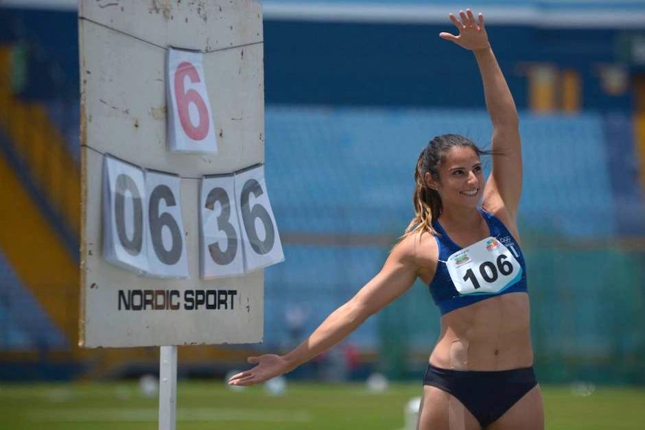 Thelma Fuentes tiene el récord nacional en salto triple de Guatemala. (Foto: Archivo/Soy502)