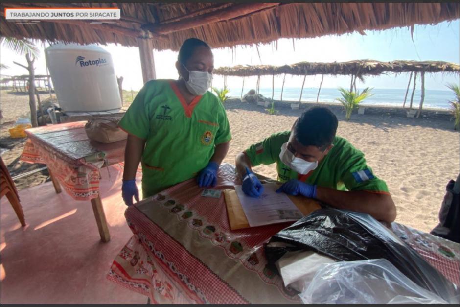 Las autoridades locales iniciaron con las pruebas masivas en dicho municipio. (Foto: Municipalidad Sipacate) 