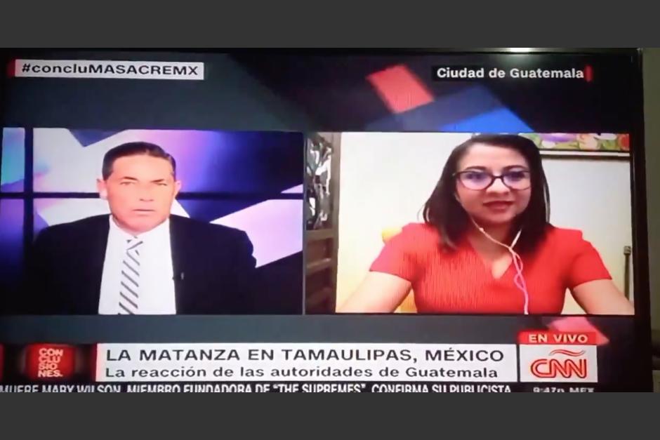 La entrevista se centró en la masacre en Tamaulipas donde se ha identificado a 14 guatemaltecos entre las víctimas. (Foto: captura video) 