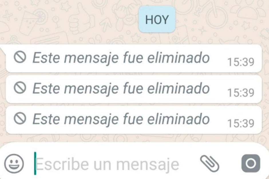 Ahora puedes lees los mensajes eliminados. (Foto: Oficial)