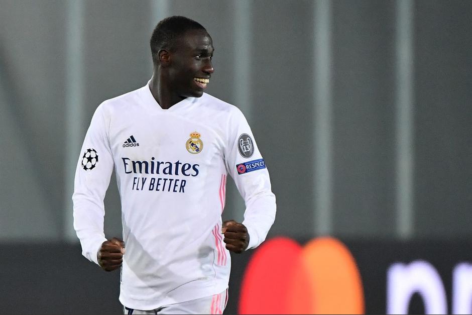 Ferland Mendy le dio la victoria al Real Madrid contra el Atalanta. (Foto: AFP)