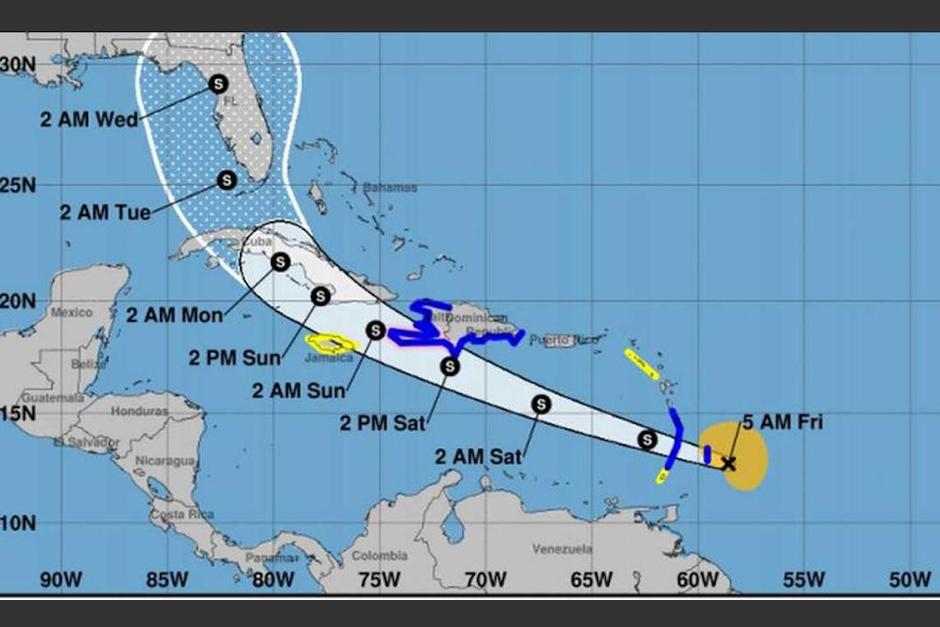 "Elsa" se ha convertido en huracán de categoría 1. (Foto: Ideam)
