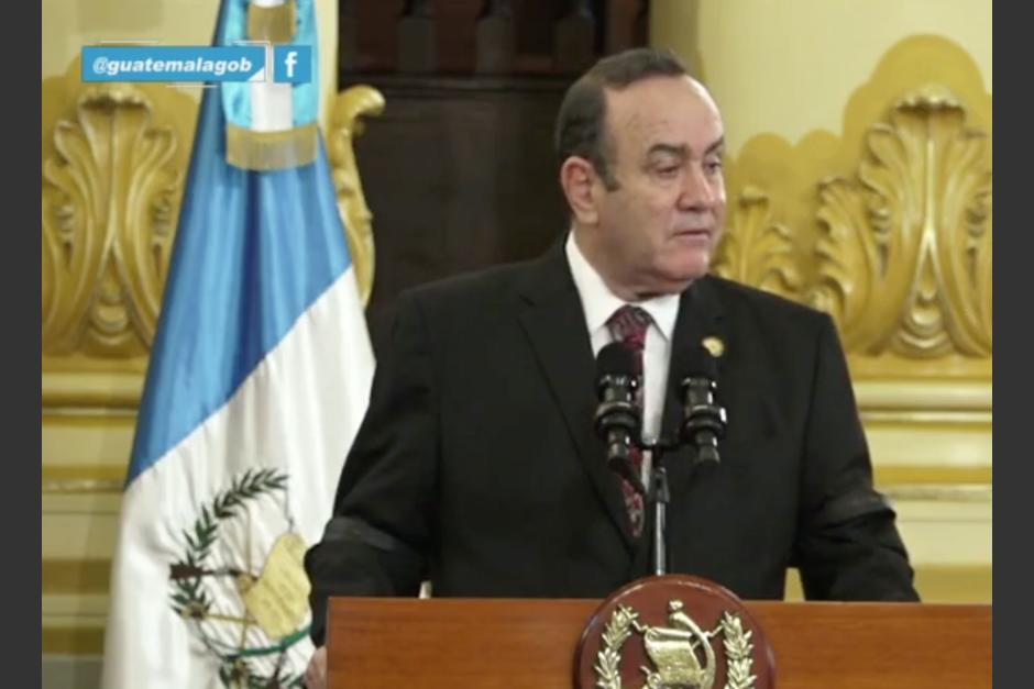 El mandatario Alejandro Giammattei reconoció que no han sido capaces de unirse para construir. (Foto: Captura de video)