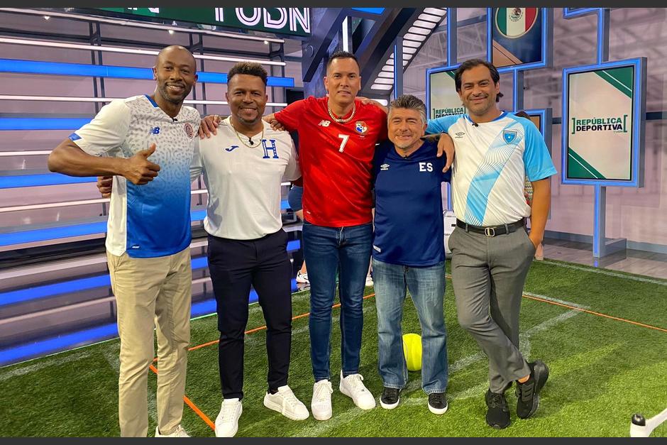 Los exseleccionados centroamericanos compartieron durante la transmisión del fin de semana en TUDN. (Foto: Carlos Pavón)