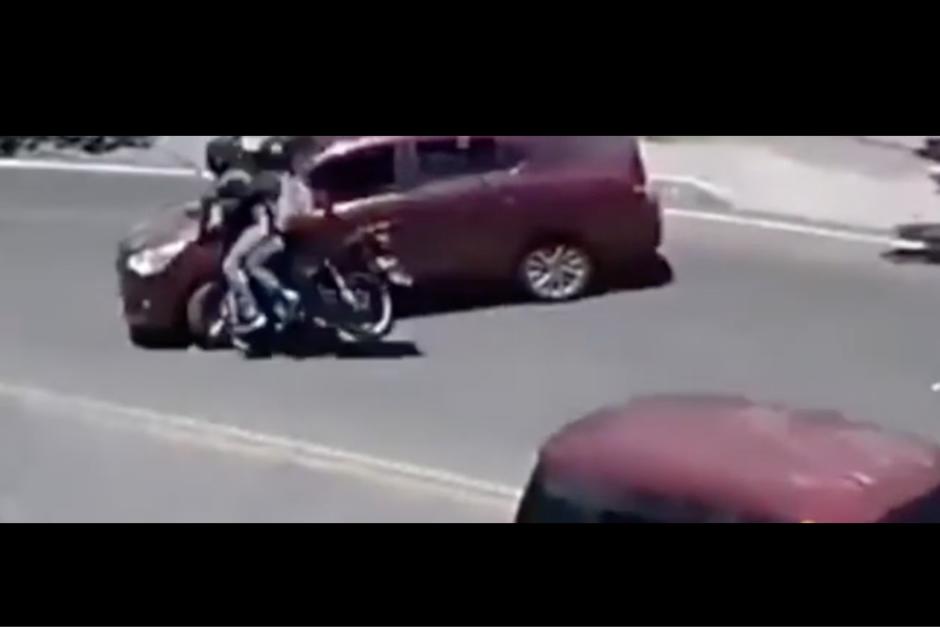 El accidente quedó grabado en video. (Foto: captura video) 
