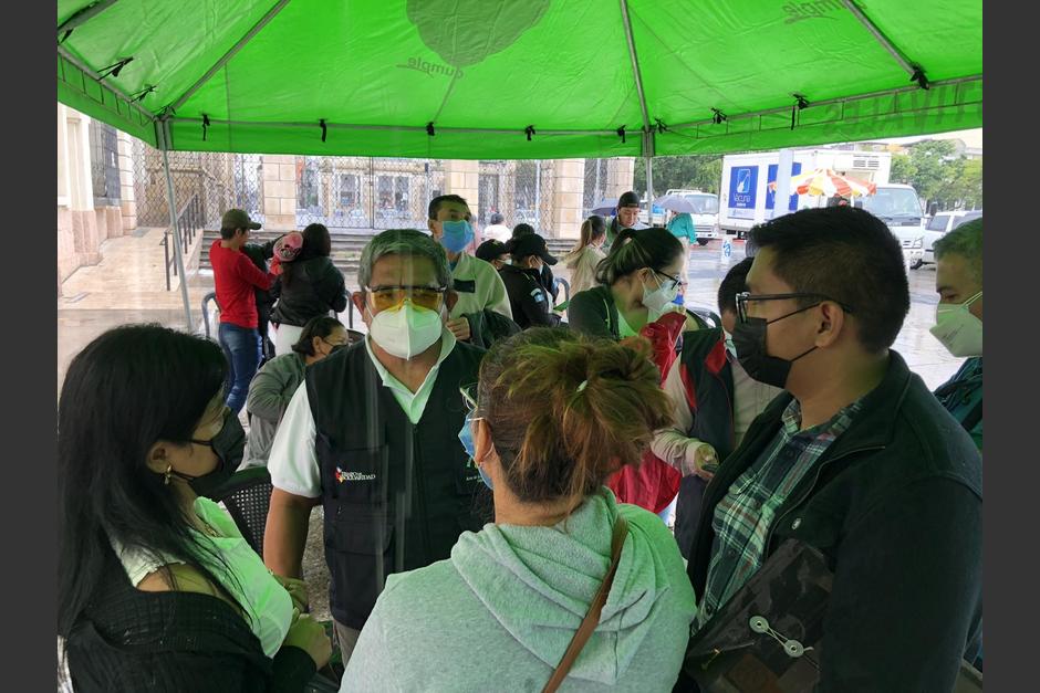 El centro de vacunación fue instalado este jueves. (Foto: cortesía Andrea Dominguez) 